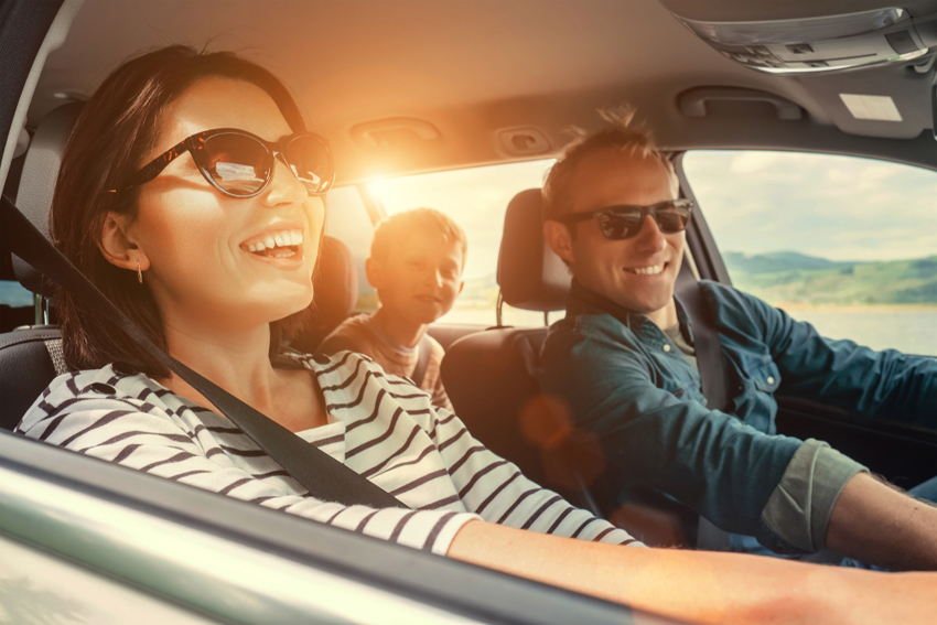 car on road over sunny day Car Insurance in Massachusetts